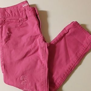 Size 8 Girls pink Gap boyfriend jeans